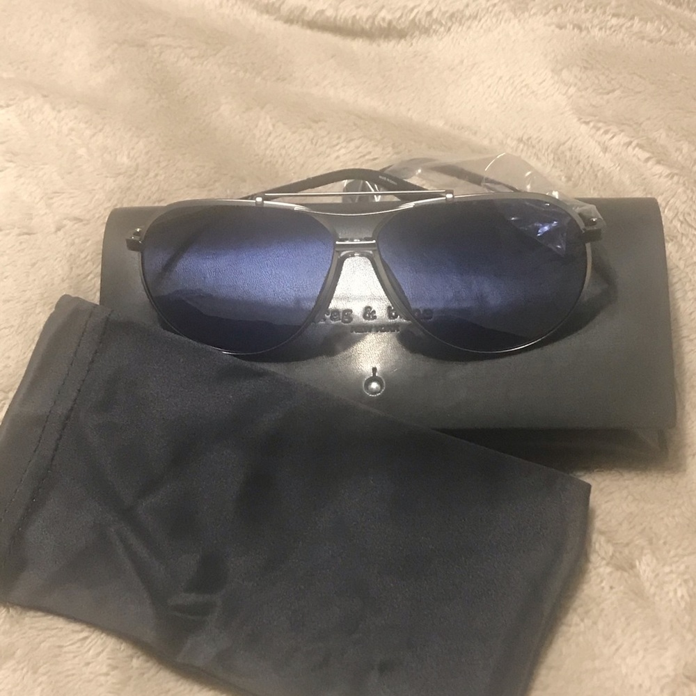Rag & Bone 61mm Aviator Sunglasses